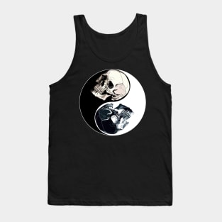 Skull Yin Yang symbol Tank Top